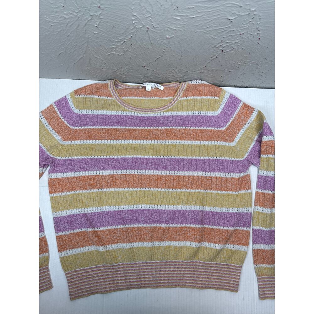 Veronica Beard Women’s Raimi Striped Multicolored‎ Knit Sweater Sweater Size XL